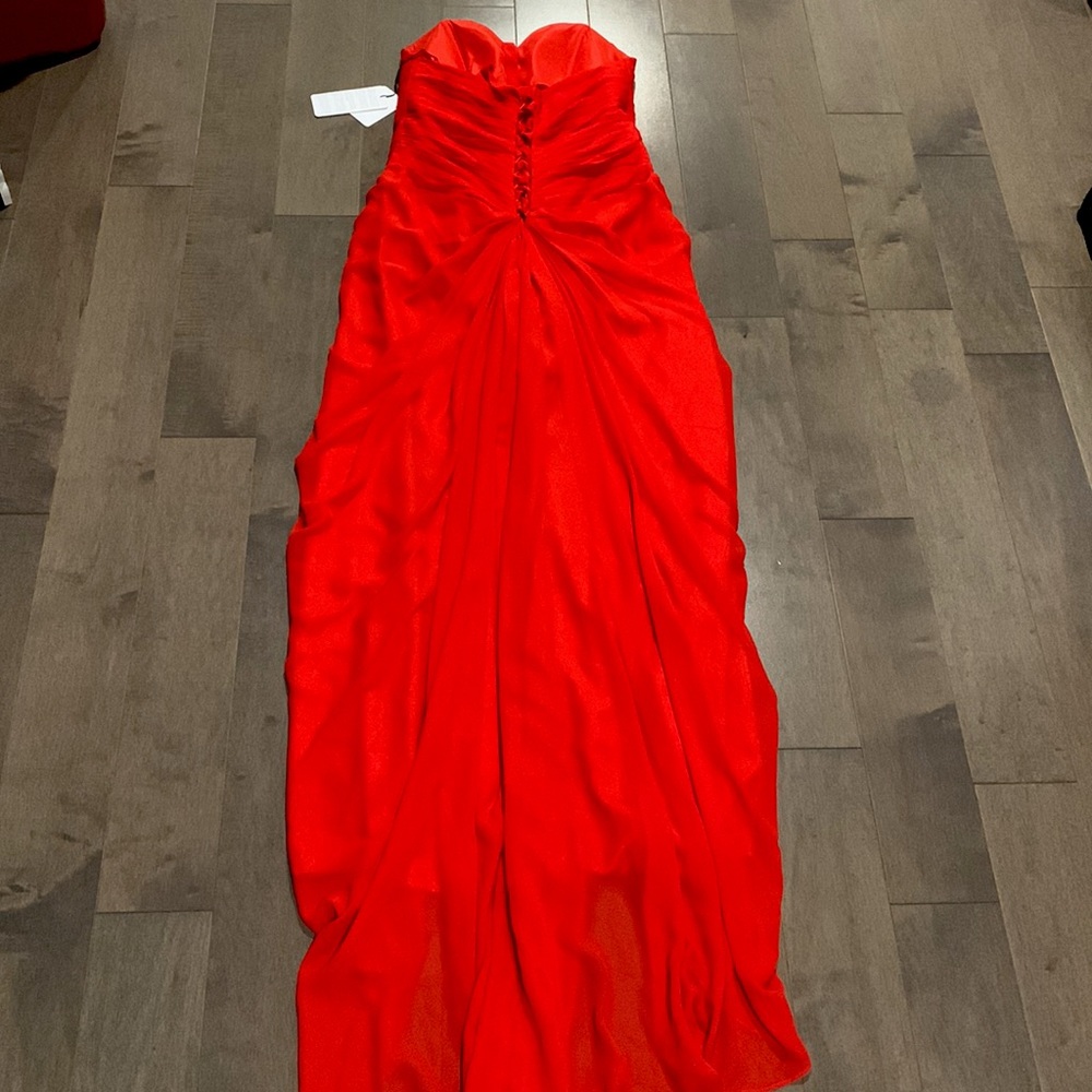 JJ’sHouse, red formal dress, size: 16 (bust: 41.00” Waist: 34.00”) - Picture 2 of 3
